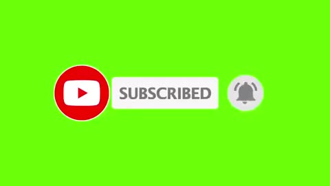 Green Screen YouTube Subscribe Button