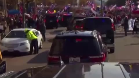 TRUMP DRIVE THROUGH MAGA MARCH