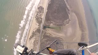 Couple Low Altitude Skydive from Powered Parachute