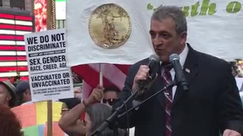 Bill Pepetone - NY Freedom Rally - Times Square - September 18, 2021