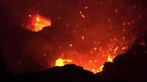 Volcano erupt