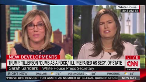 CNN asks Sarah Sanders why Trump even hired Rex Tillerson