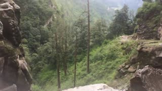 Dangerous Waterfall and Road Of Nepal