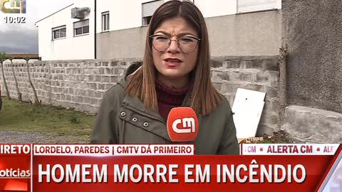 Incêndio num quarto faz uma vítima mortal em Paredes