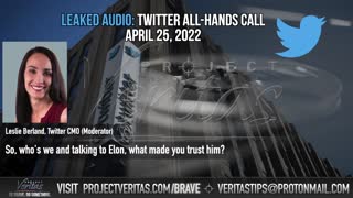 WATCH: Project Veritas Leaks Twitter Board Call About Musk