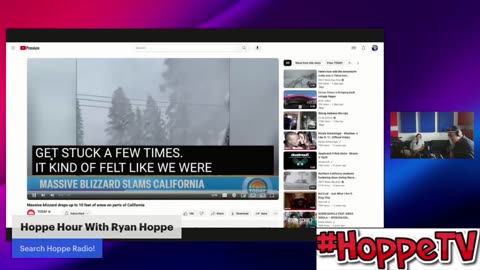 HoppeTV: Ryan Hoppe Discusses The Massive Blizzard Dropping Up To 10 Feet Of Snow In California