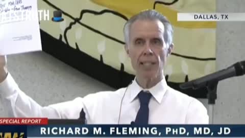 Dr. Richard Fleming MD explaining the makeup of the vaccine.