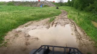 A big day of mud and deep water, quading