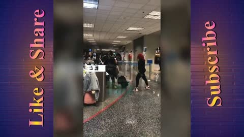 White supremacists intimidate airline staff.