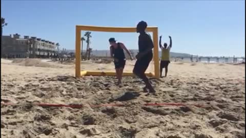 USA Handball Team Member Makes a Sick Trick Shot