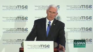 Mike Pence met with silence at Munich Security Conference