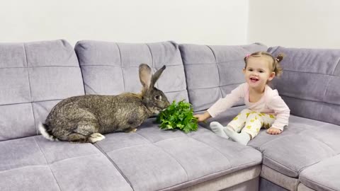 Cute_Baby_and_Hungry_Giant_Rabbit_