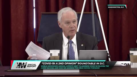 *** MEDIA ADVISORY MUST SEE*** Sen. Ron Johnson COVID-19: A Second Opinion