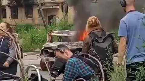 Ukrainian fake news. This is how they make a staged video