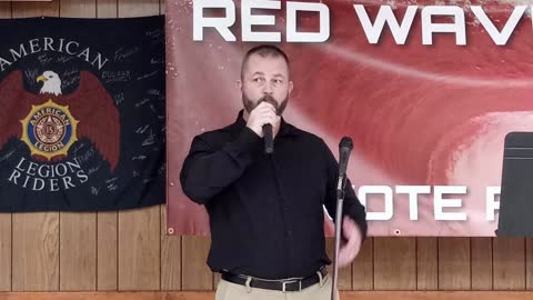 Patrick Moody Candidate For Sheriff Of R.I. County I.L. At RR Taco Dinner (Oct 22 2022)