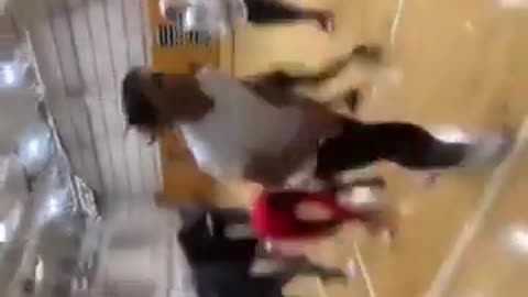 Video captures the instance when a large-scale fight erupted at a high school in North Carolina