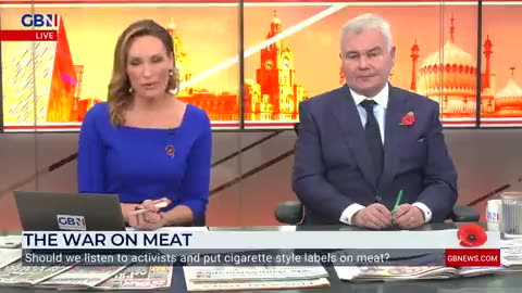 Cigarette type 'warning' labels on meat in an effort to stop humans eating meat?