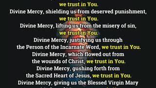 Litany of Divine Mercy