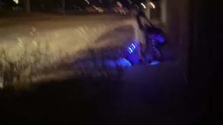 Light up scooters at night