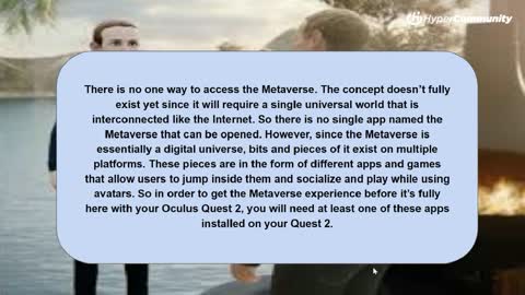 How to Enter the Metaverse