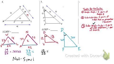 Similar Triangles part 3