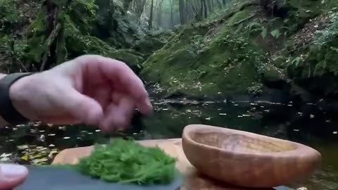 Cooking Bonito Fillets Pressed Sushi on Natural Stone🐟