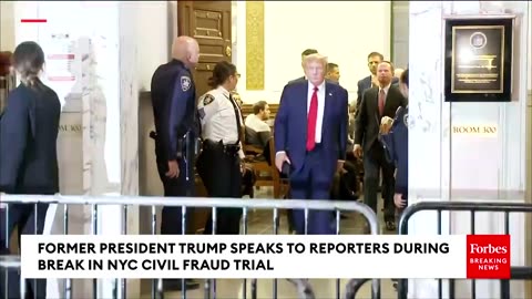 BREAKING NEWS- Trump Says Letitia James Should Be Investigated In Furious Diatribe Outside Courtroom