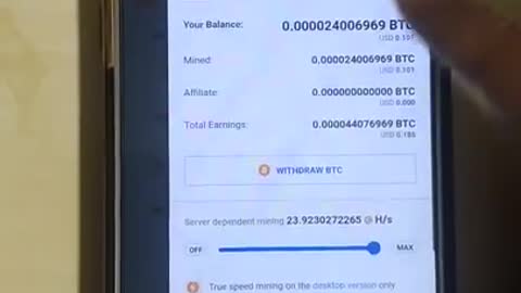 Bitcoin Mining Android Smartphone CryptoTab Browser