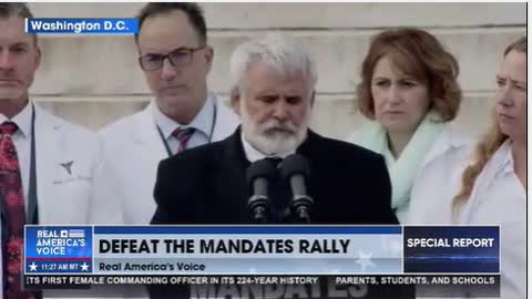 Dr Robert Malone (inventor of mRNA vaccines) at Defeat the mandates rally (01.2022)
