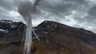 Helicopter Demonstration With Flares