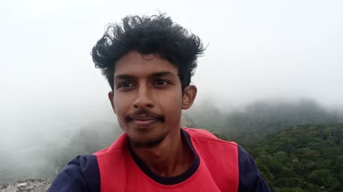 Boy On the Mountain Hill In The Sri Lanka