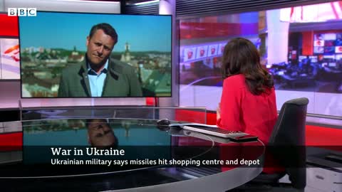 Odesa shopping centre hit by the Russian missiles _ Ukraine