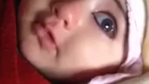 Cute Baby's Touchy Response to Flute