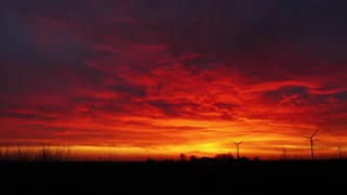 sunset with dramatic sky