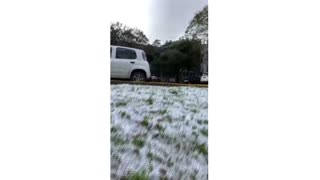 Así fue la atípica nevada en el sur de Brasil [Video]