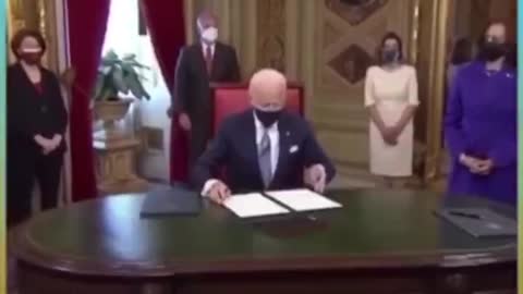 Biden signing an EO while stating he doesn't know what he is signing