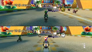 Mario Kart Wii Online Two-Player VS. Races (Recorded on 6/17/13)