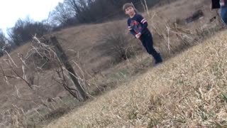 Kid Plays a Joke on Brother Touching Electric Fence