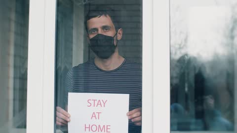 man asking to stay-home-for-quarantine