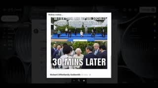 G7 When Cameras Are On & Off --- The Stunning Hypocrisy