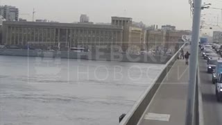 Moment Drunk Man Dives In River From High City Bridge