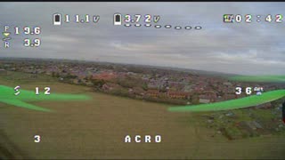 Ricer first Acro mode flight and crash