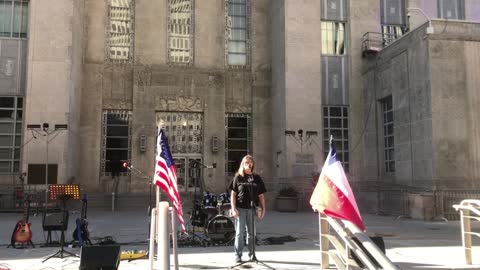 Cherise Hopper LVN talks about Patient Treatment at the OTBA rally in Houston Oct 16 2021