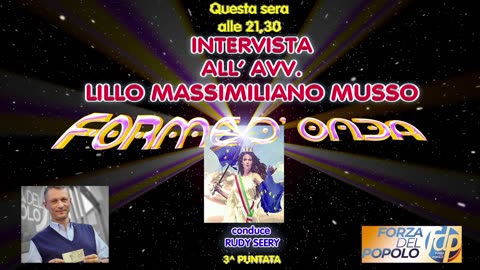 Forme d' Onda-Intervista a Lillo Massimiliano Musso-3^ puntata-12/12/2023-11^Stagione