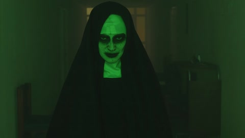 a terrifying nun wow what a movie