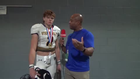 Stephenville WR Coy Eakin, LB Reese Young and HC Doty talk about their State Win