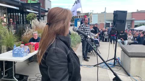 Suzanne Coles- Speaks at the Waterloo Region Freedom Rally