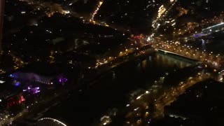Filming Paris from the Eiffel Tower