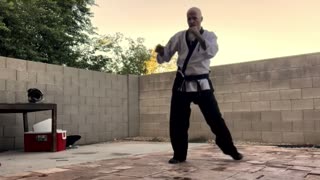 Basics in boxing with karate