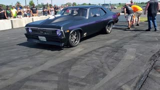 Anthony Smith In Hercules From Memphis Street Outlaws Doing a Run in the Burnout Pit At MotorMania